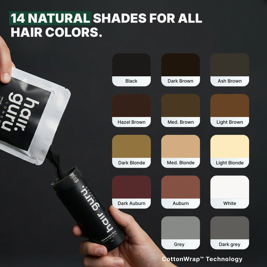 Hair Guru London Natural Cotton Hair Fibres 28g