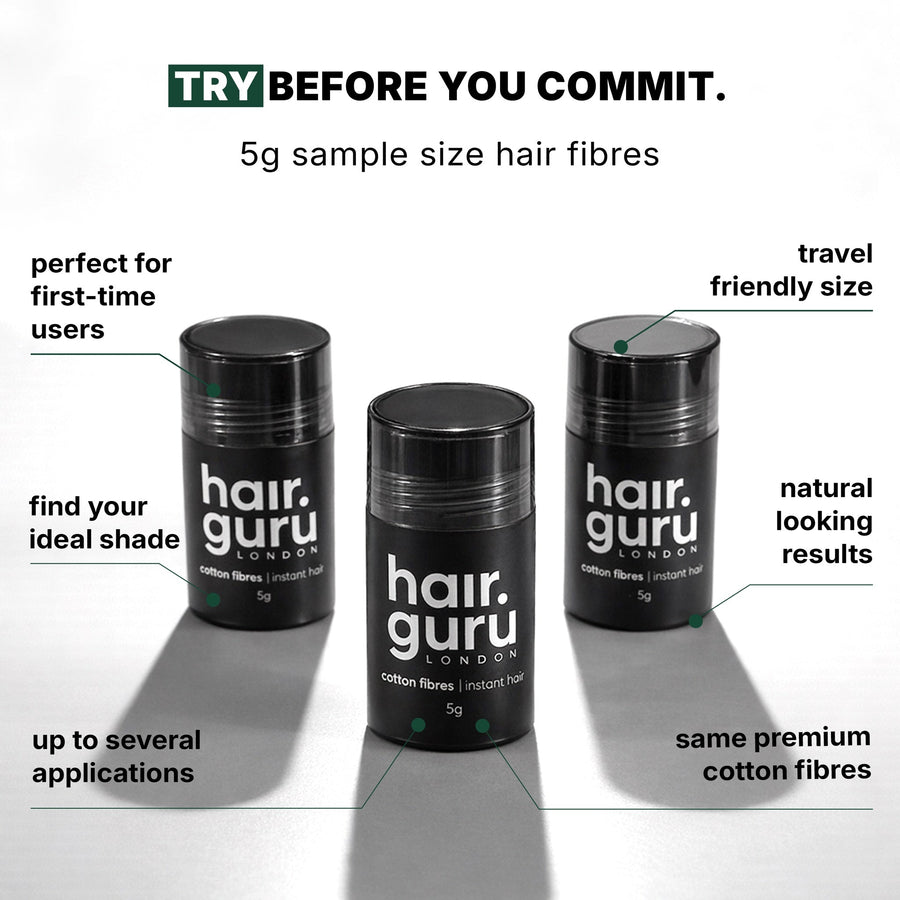 Hair Guru London Hair Fibres Sample 5g