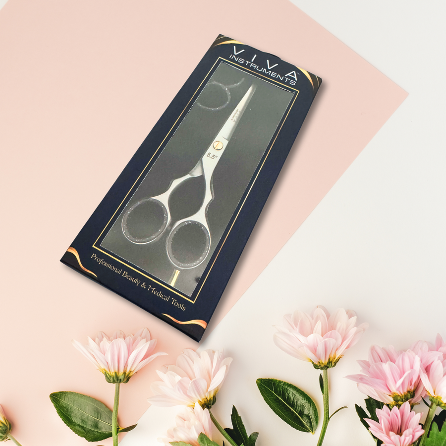 Viva Instruments 5.5” Hair Cutting Scissors – Silver