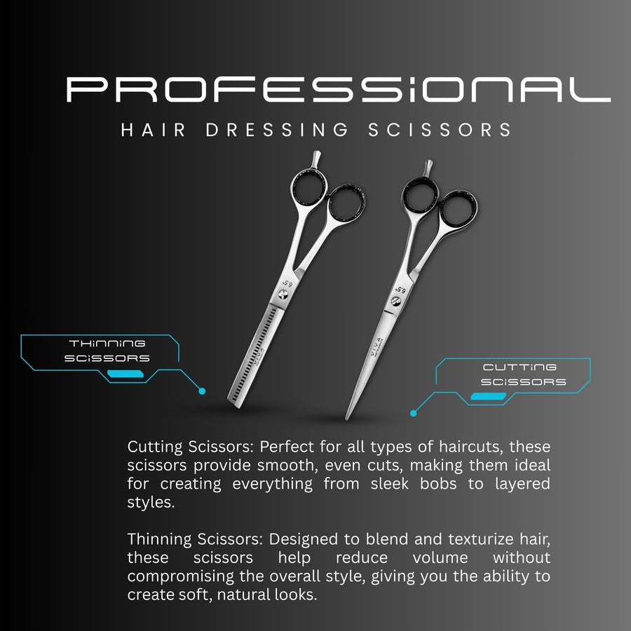 VIVA Haircut & Thinning Scissors Set 6.5 Inch