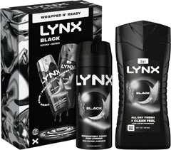 Lynx Black Duo Gift Set Body Spray 150ml + Body Wash 225ml