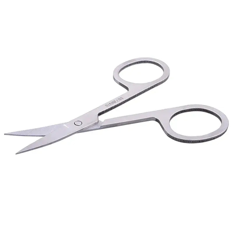 Stainless Cuticle Nails Eyebrow Eyelash Nose Hair Trimmer Epilator Scissor Manicure Tool Curved Pedicure Scissors Belantti
