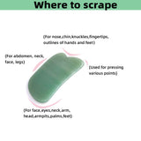 TOP SEWING Jade Roller & Gua Sha Set – Facial Massage Tool with Natural Jade Stone for Anti-Aging, Face Spa & Trigger Point Therapy