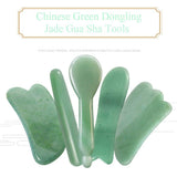 TOP SEWING Jade Roller & Gua Sha Set – Facial Massage Tool with Natural Jade Stone for Anti-Aging, Face Spa & Trigger Point Therapy