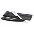 Japanese Kamisori Cut Throat Razor - Foldable - in Jet Black