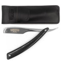Japanese Kamisori Cut Throat Razor - Foldable - in Jet Black