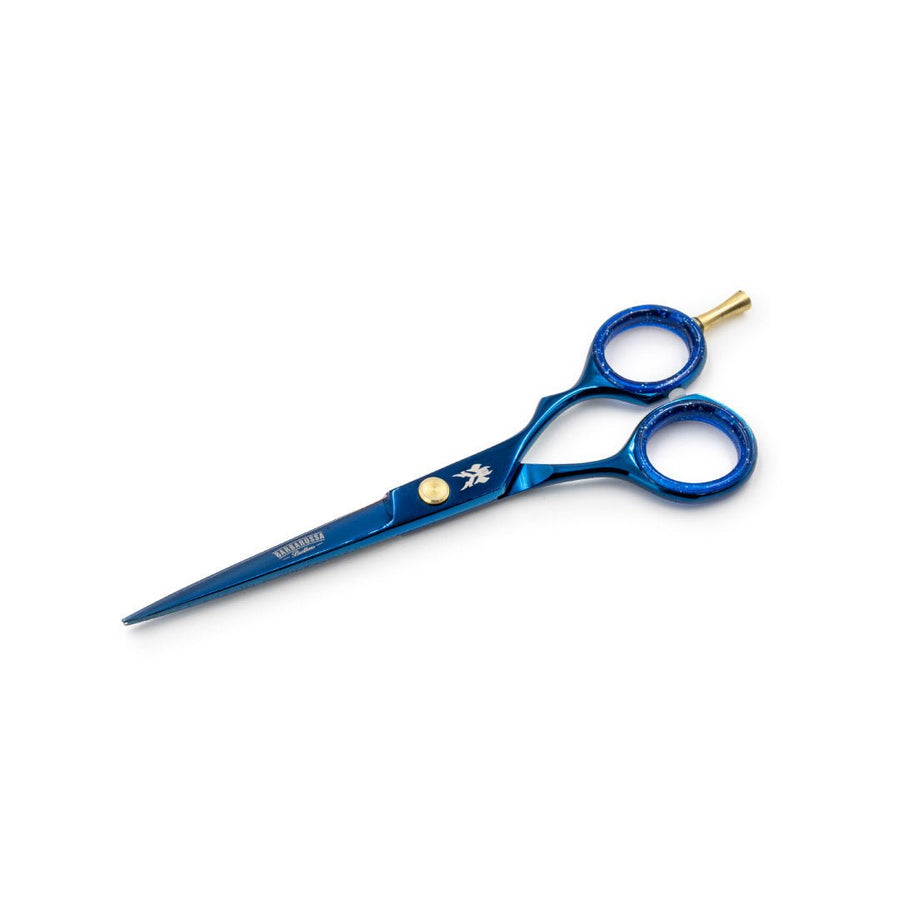 Japanese Steel 6" Cutting Scissors - Electric Blue Barbarossa Brothers