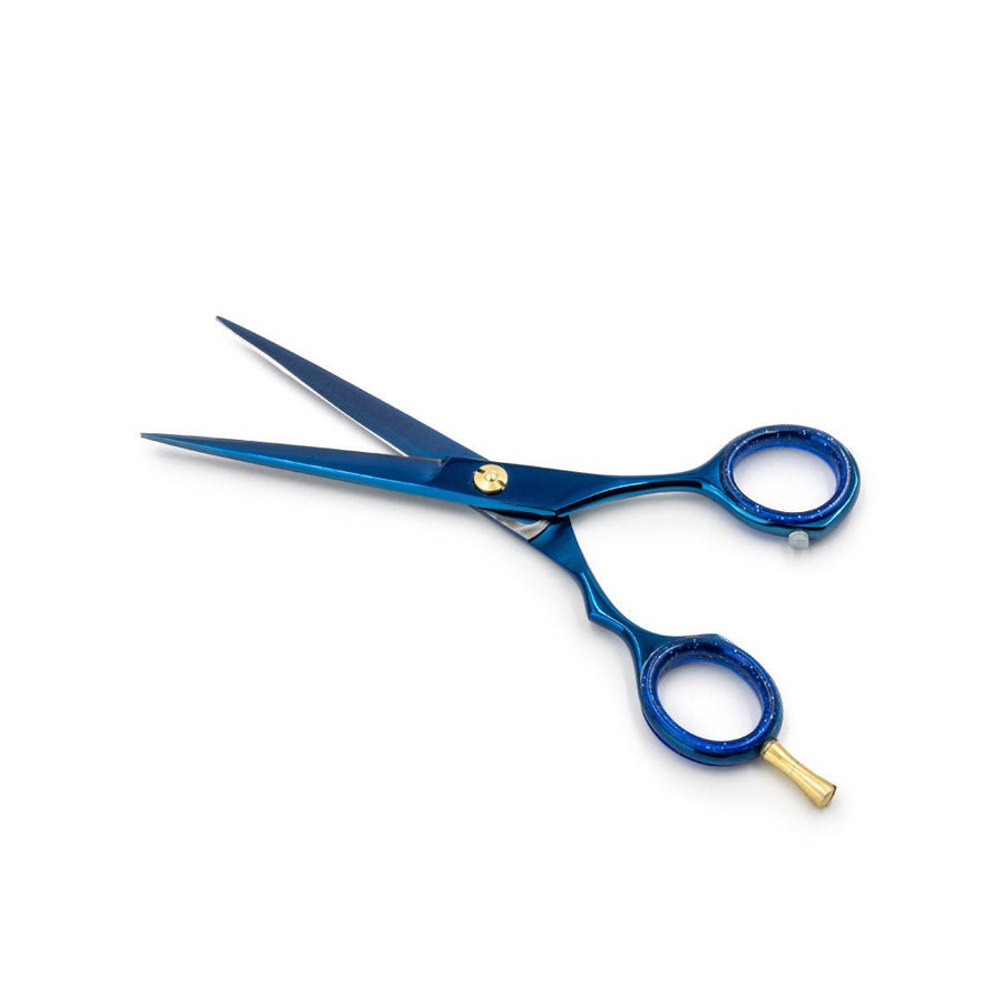 Japanese Steel 6" Cutting Scissors - Electric Blue Barbarossa Brothers