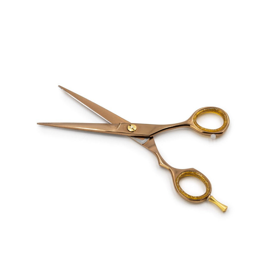 Japanese Steel 6" Cutting Scissors - Rose Gold Titanium Barbarossa Brothers