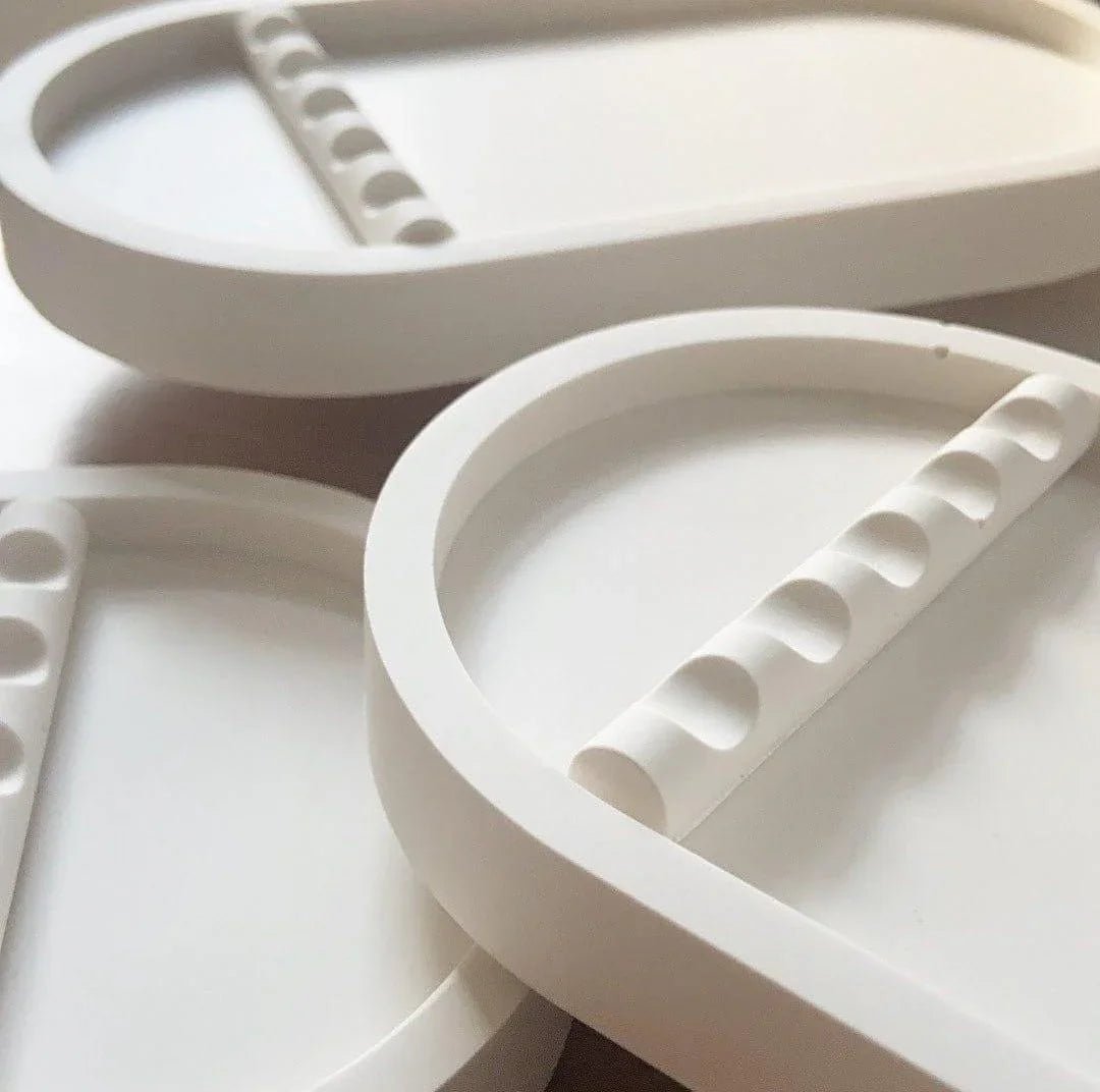 Oval Jesmonite Tool Tray – Handmade Professional Organiser