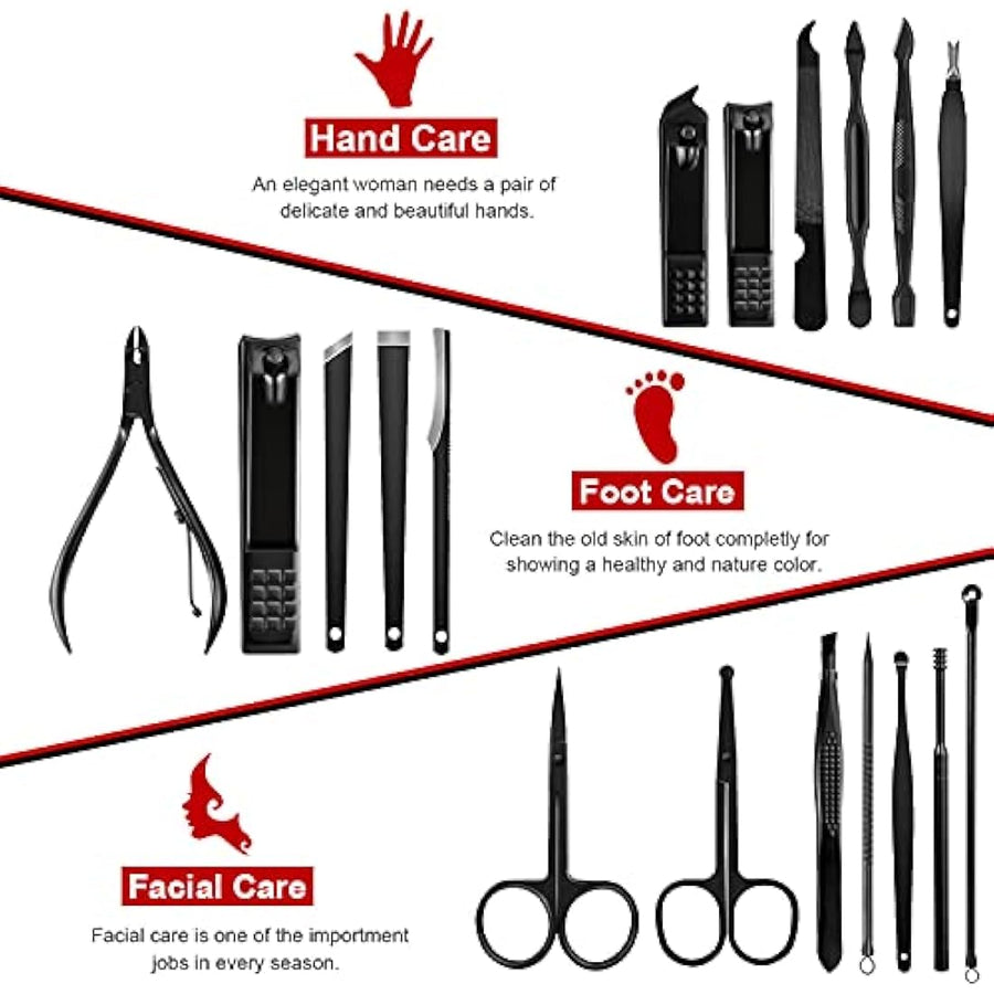 Keiby Citom manicure and pedicure tools in case