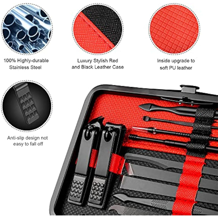 Keiby Citom 18 Piece Manicure and Pedicure Set tools