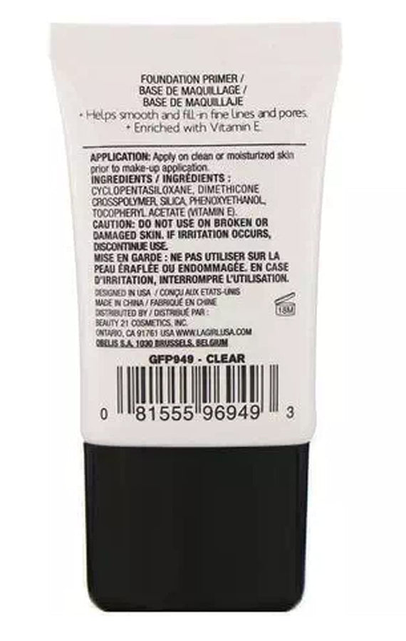 L.A. Girl Smoothing Face Primer application swatch