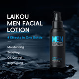 LAIKOU Men Skincare Set — Cleanser, Toner, Lotion, Eye Cream, Serum Gift Kit