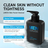 LAIKOU Men Skincare Set — Cleanser, Toner, Lotion, Eye Cream, Serum Gift Kit