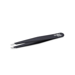 London Brow Precision Slanted Brow Tweezers – Black