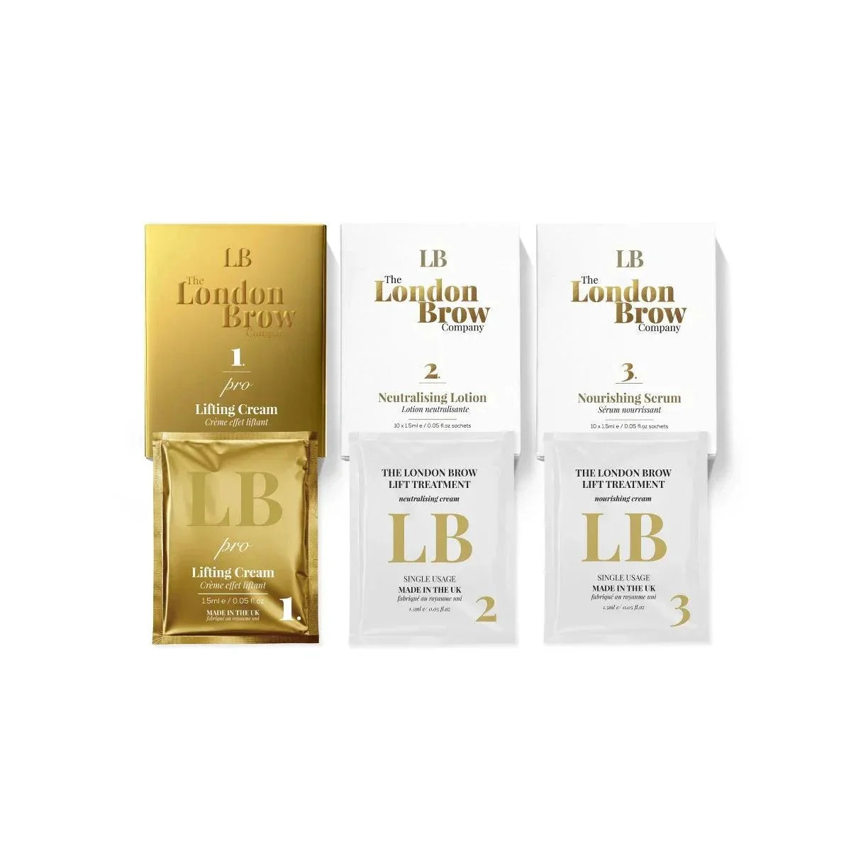 Brow Lamination System – Professional 3-Step Kit