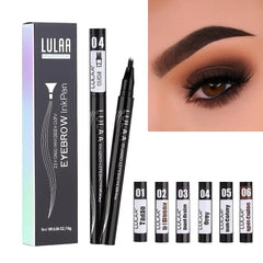 Waterproof Microblading Eyebrow Pen – 4-Fork Hair-Stroke Tip