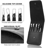 MAYKI Eyebrow Tweezers Set 6 PCS – Professional Stainless Steel Precision Tweezers Kit for Women & Men