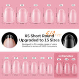 Modelones 9-in-1 nail glue gel from short oval tips kit