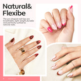 Modelones 9-in-1 nail glue gel included in almond kit
