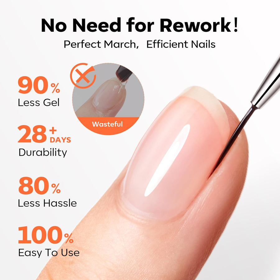 Apex shaping example with Modelones clear builder gel