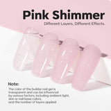 Apex shaping example with Modelones nude pink builder gel