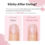 Modelones glitter builder gel used as a structured overlay