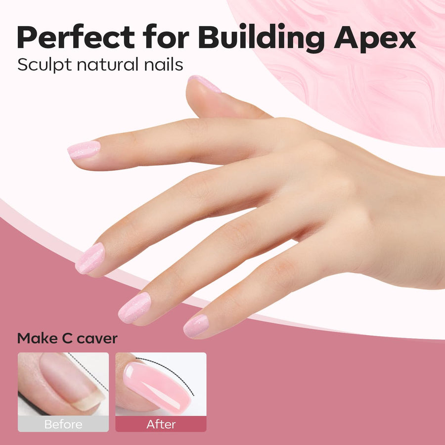 Modelones builder gel used for nail-tip and embellishment work