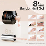 Modelones neutral nude builder gel self-levelling texture