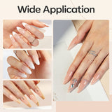 Modelones neutral nude builder gel curing under UV LED lamp