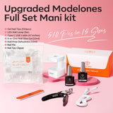 Modelones nail file included in short oval tips kit