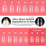 Modelones portable UV LED nail lamp from almond tips kit