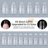 Modelones 9-in-1 nail glue gel 10ml from short coffin kit