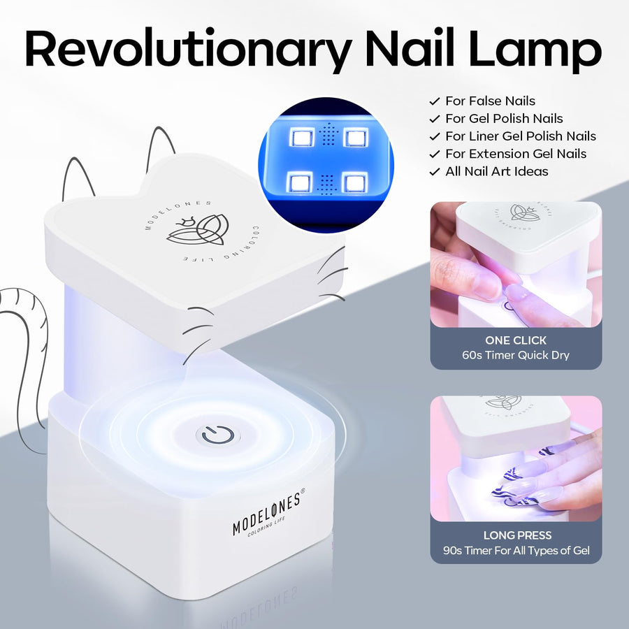 Modelones nail dehydrator 10ml from short coffin tips kit