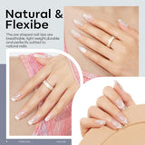 Modelones nail file included in short coffin tips kit