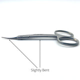 Viva Instruments 9.5cm Double Bent Cuticle Scissors