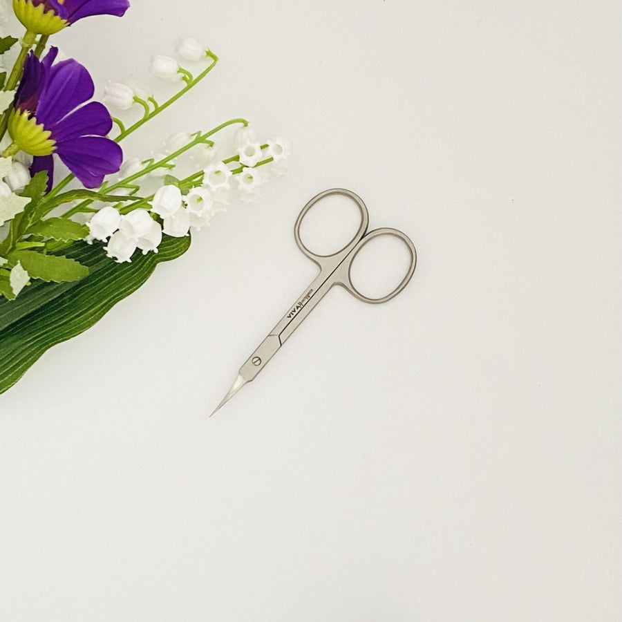 VIVA Instruments Curved Cuticle Nail Scissors 9.5cm