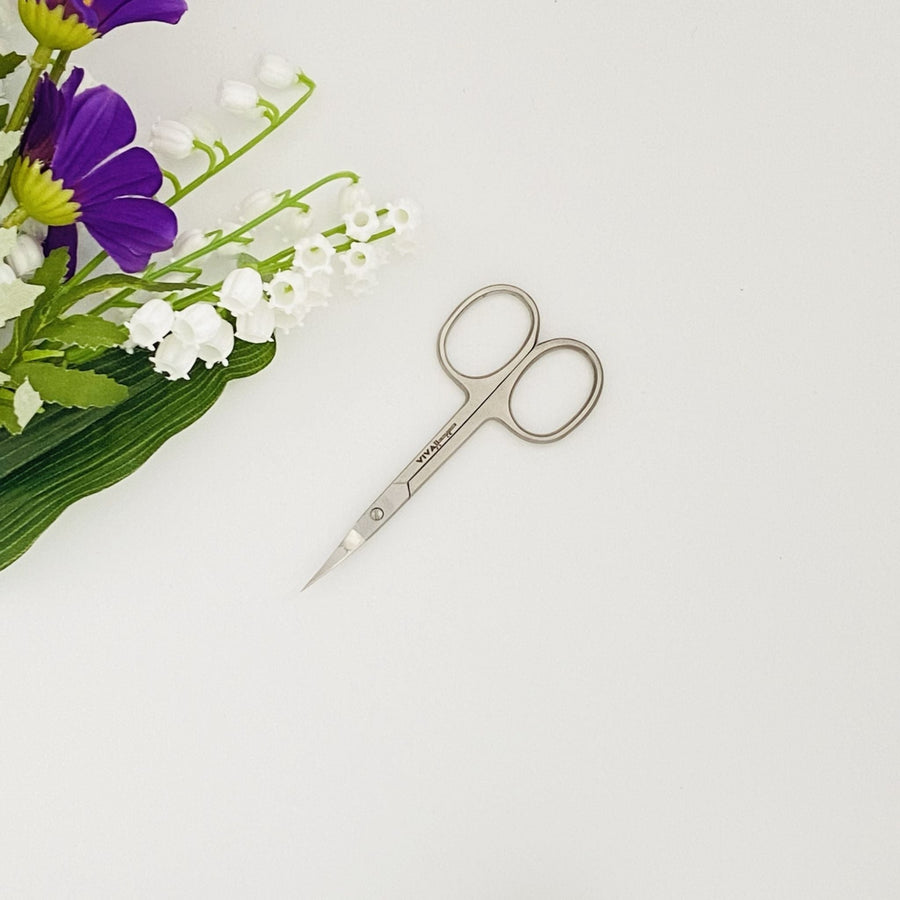 Viva Instruments 9.5cm Fine-Pointed Curved Cuticle Scissors