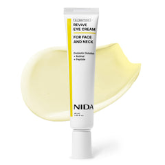 NIDA Revive Eye Cream for Face & Neck | Probiotic, Retinal & Peptide | 40ml (1.35 fl oz)