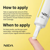 NIDA Revive Eye Cream for Face & Neck | Probiotic, Retinal & Peptide | 40ml (1.35 fl oz)