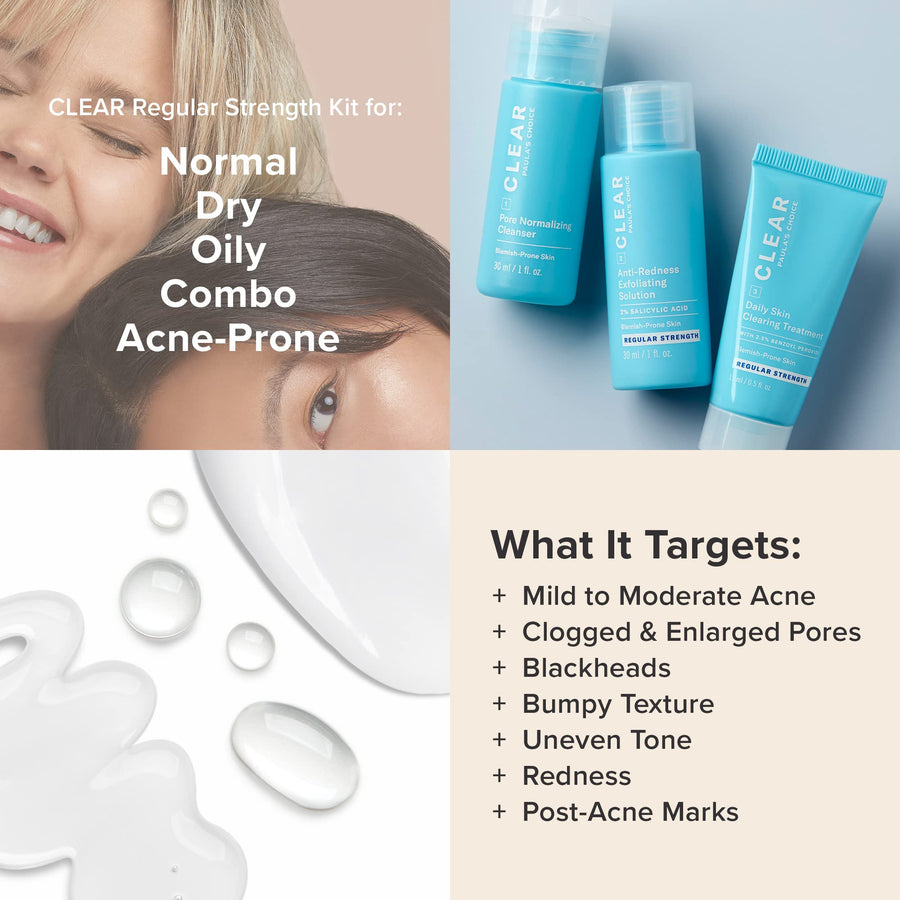 Paula's Choice CLEAR Regular Strength Acne Travel Kit