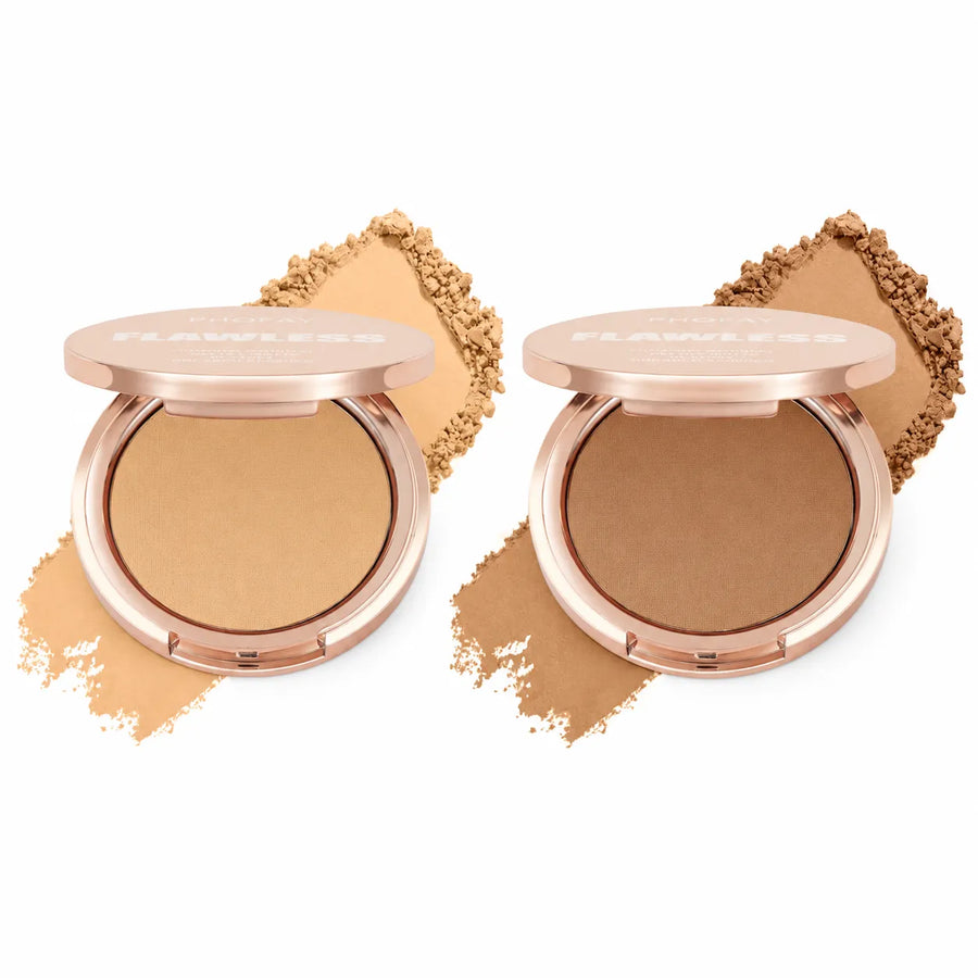 PHOFAY Matte Setting Pressed Powder Set3 with shades 05 and 06