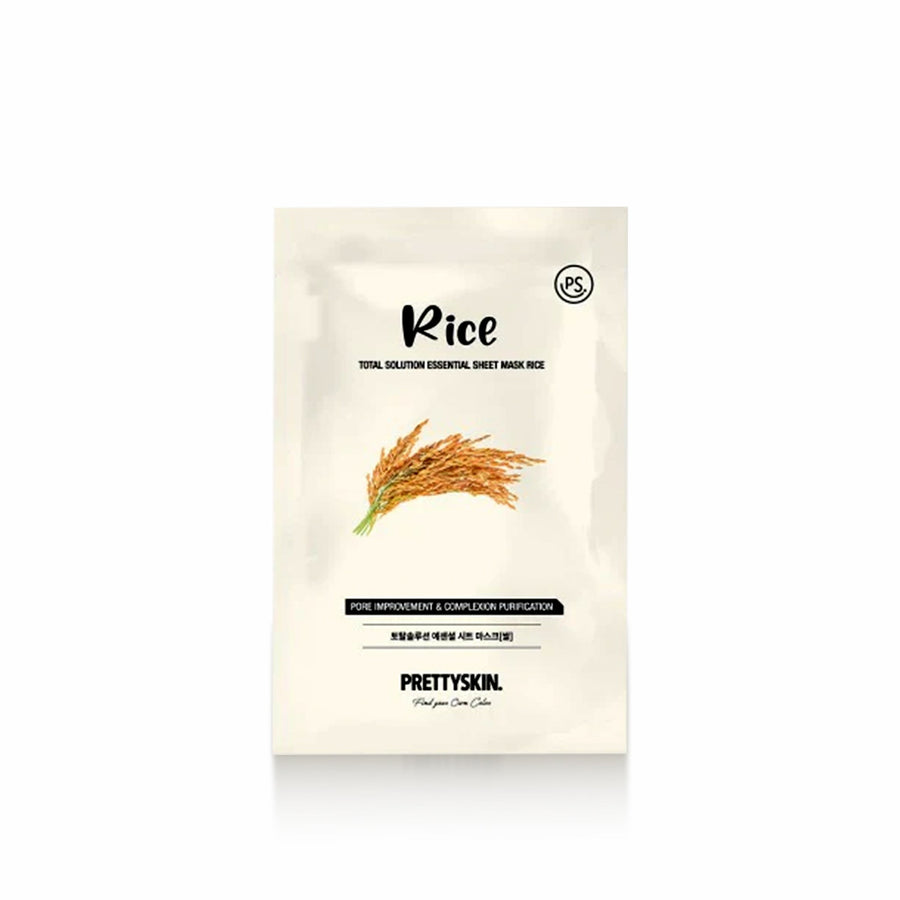 PRETTYSKIN Rice Sheet Mask packet