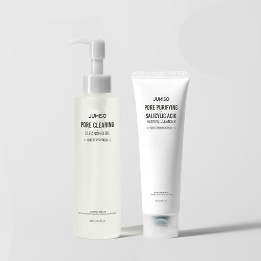 Jumiso Double Cleansing Duo (Pore Purifying Cleanser 120g + Clearing Cleansing Oil 200ml) LuminouSeoul