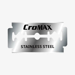 CroMAX Stainless Steel Double Edge Razor Blades – 10 Pack
