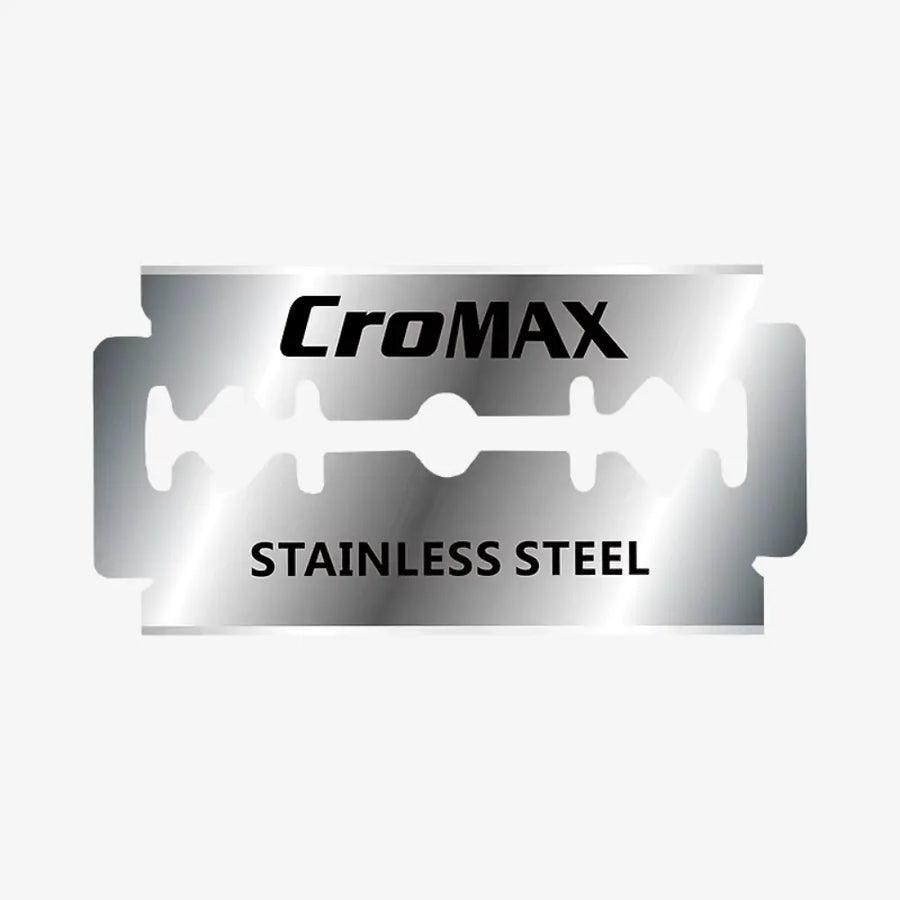 CroMAX Stainless Steel Double Edge Razor Blades – 10 Pack CroMax