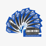 Multiple packs of Dorco razor blades with blue and gray design on a white background
