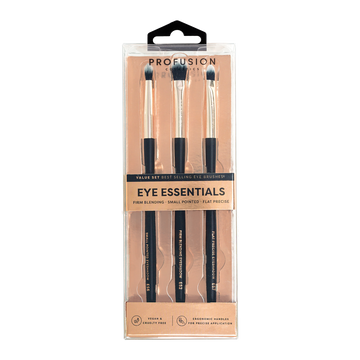 Profusion Eye Essentials 3 Piece Brush Set closed