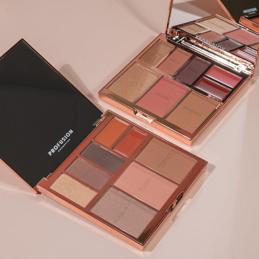 Profusion Full Face Radiance palette makeup look